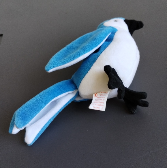 ✓Ty Beanie Baby - ROCKET the Blue Jay Bird - Picture 7 of 16